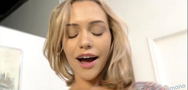  Mia Malkova sloppy handjob